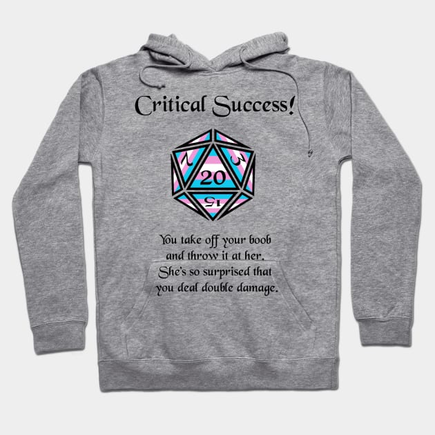 Trans Pride Critical Success Hoodie by DiamondsandPhoenixFire